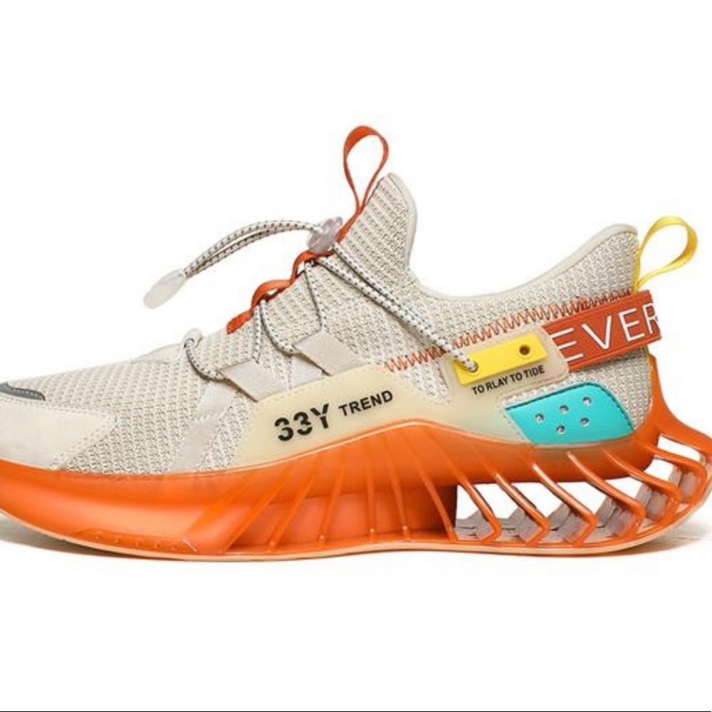 33Y Trend X9X Sneakers Run Men Shoes (beige,orange, gray)